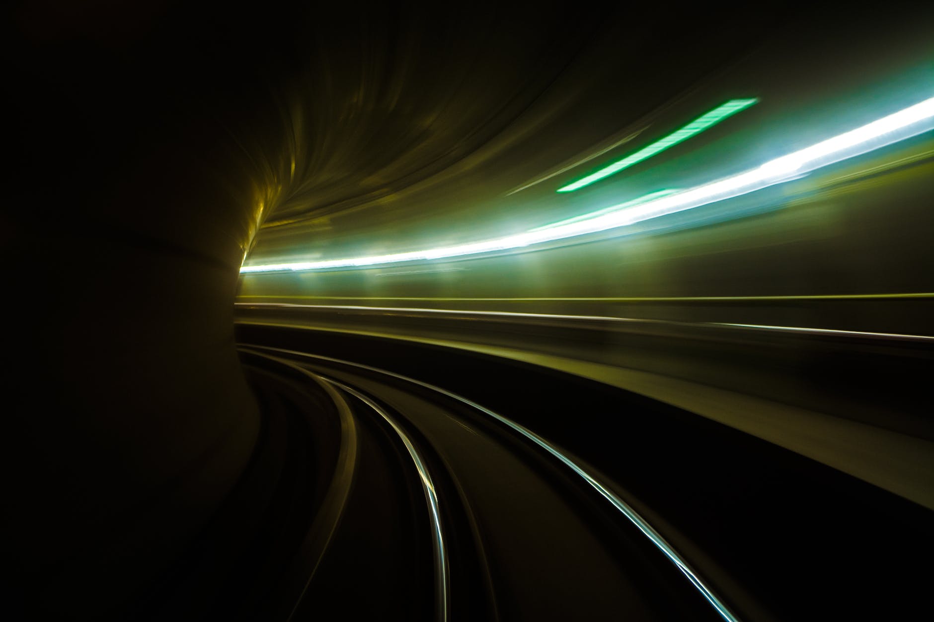 dark light streaks motion blur subway